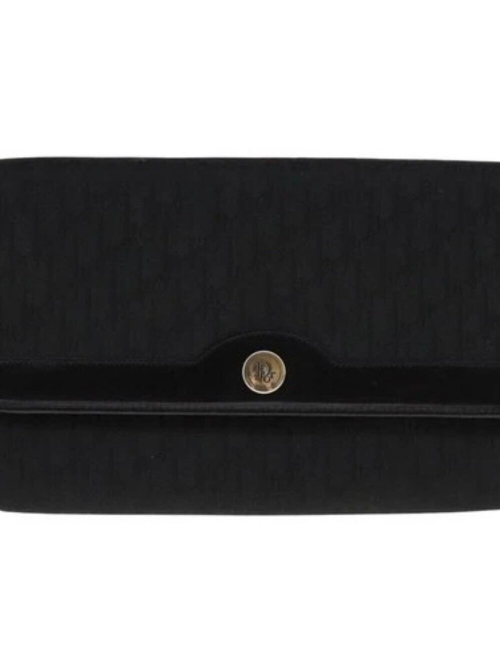 Christian Dior Trotter Canvas Chain Shoulder Bag Black Auth ar13108 - Picture 11 of 15